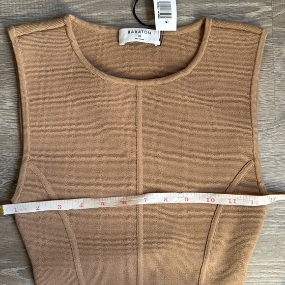 NEW Aritzia Babaton GALLERY SCULPT KNIT TANK TOP XS - Picture 4 of 6